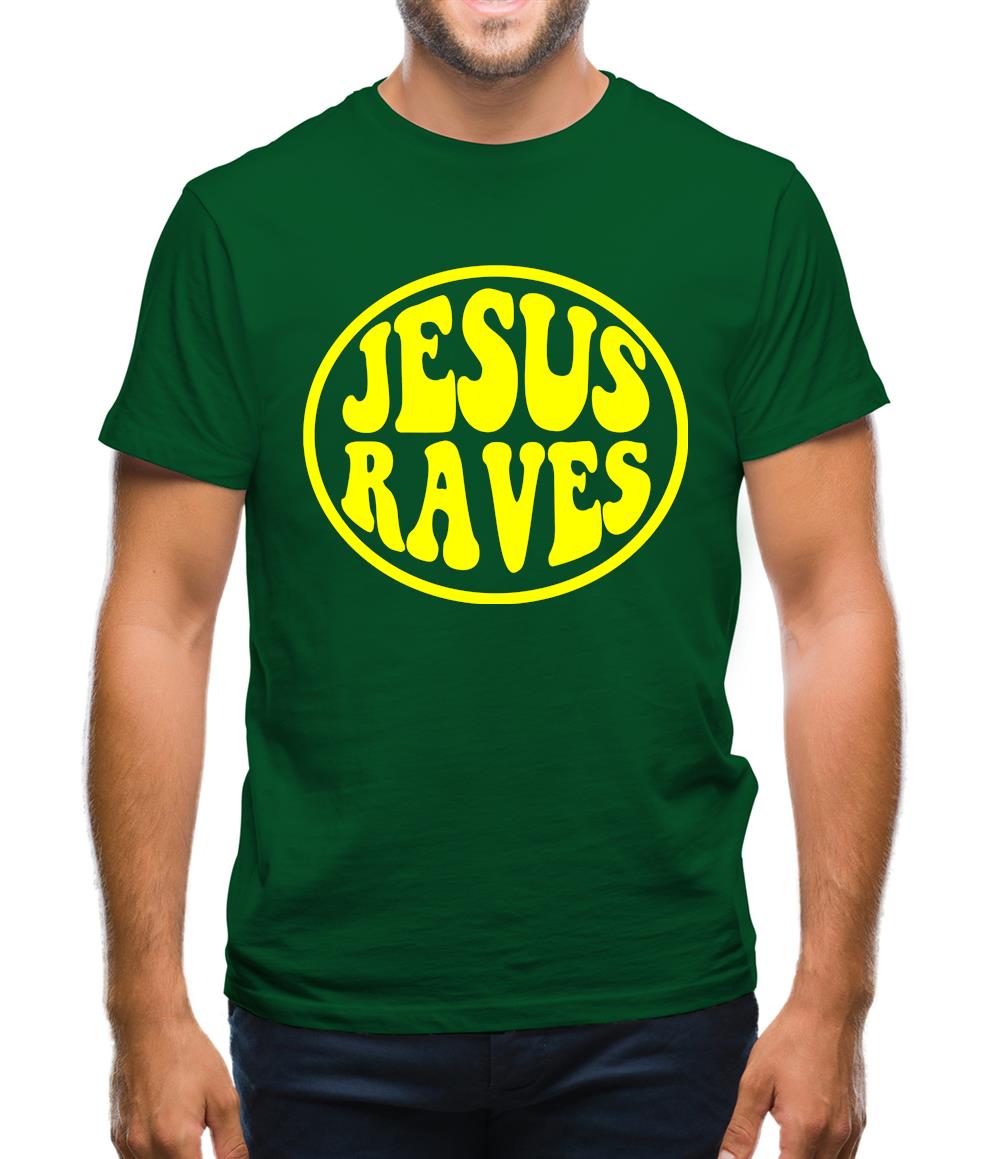 Jesus Raves Mens T-Shirt Jesus Raves Mens T-Shirt
