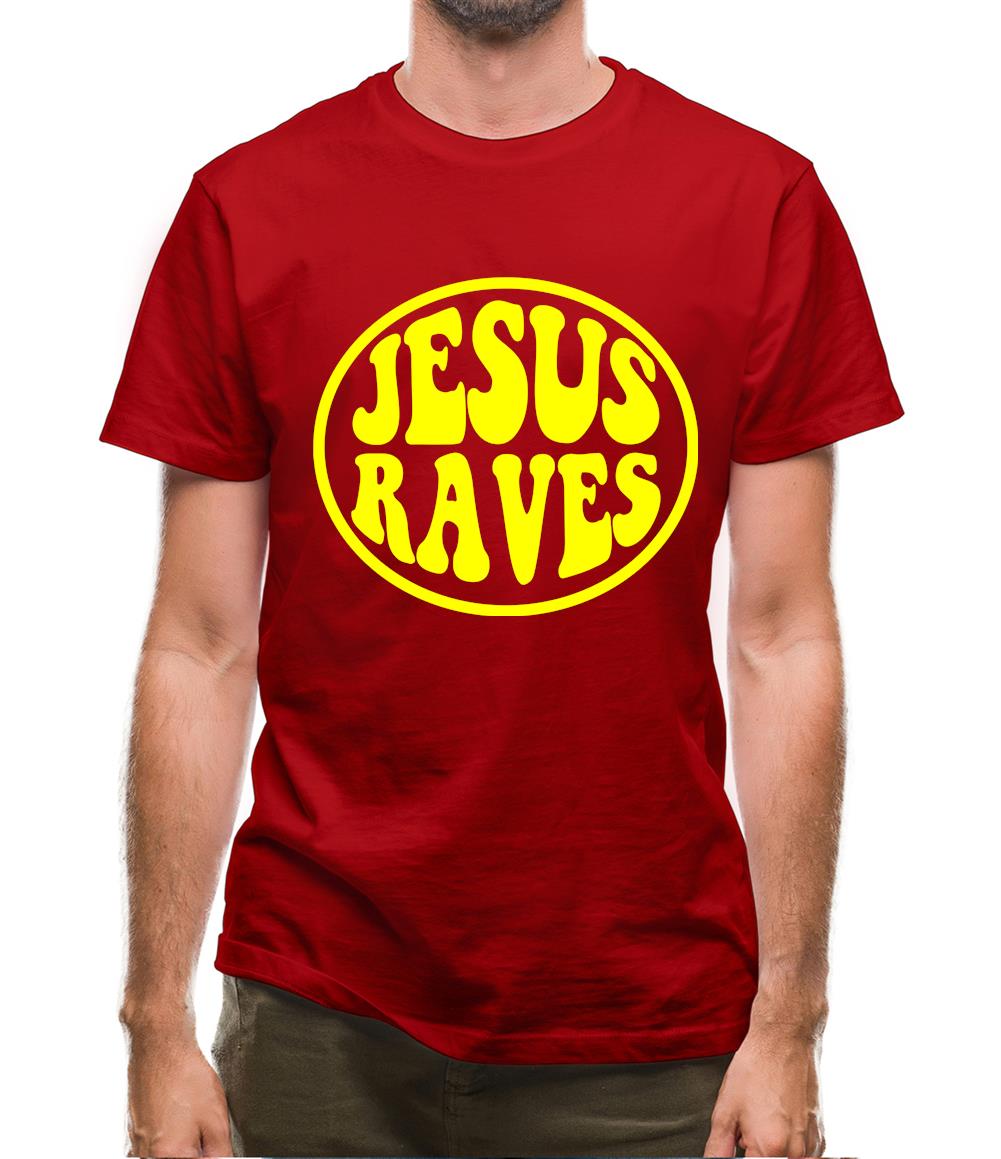 Jesus Raves Mens T-Shirt Jesus Raves Mens T-Shirt
