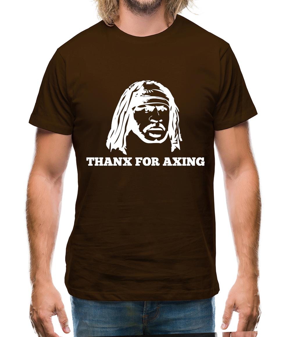 Marshawn Lynch Thanx For Axing Mens T-Shirt Marshawn Lynch Thanx For Axing Mens T-Shirt