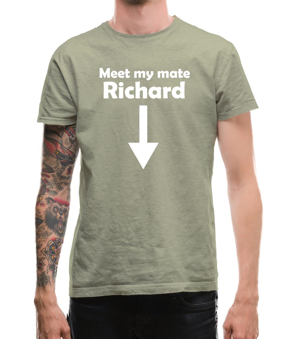 Meet My Mate Richard Mens T-Shirt Meet My Mate Richard Mens T-Shirt