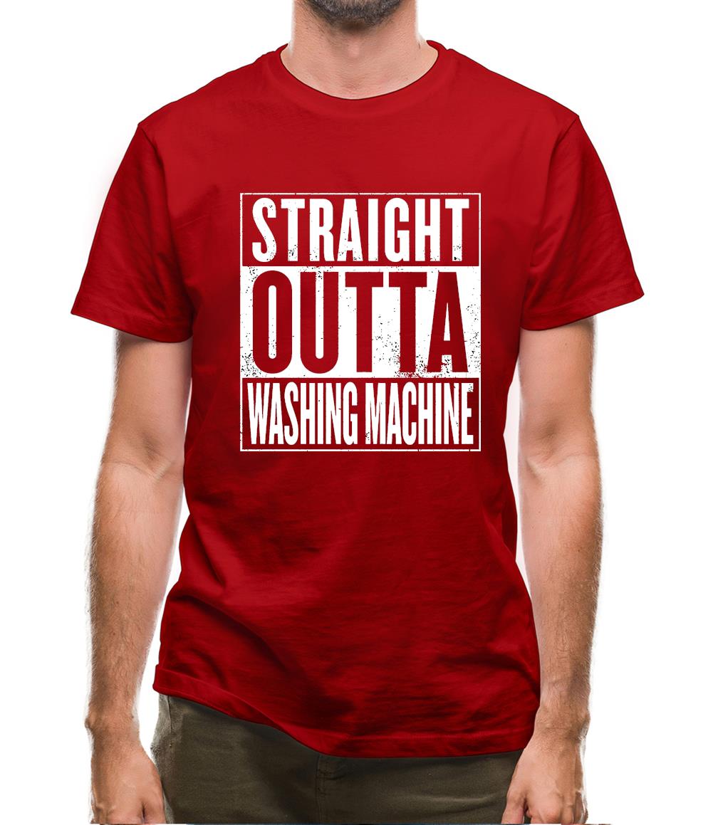 Straight Outta Washing Machine Mens T-Shirt Straight Outta Washing Machine Mens T-Shirt