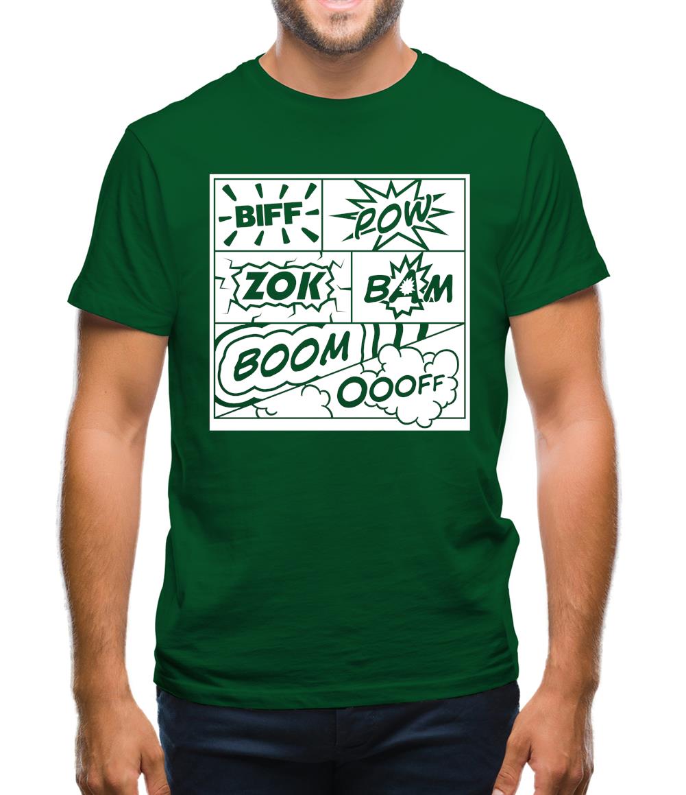 Biff Pow Bam Mens T-Shirt Biff Pow Bam Mens T-Shirt