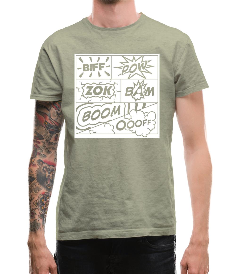 Biff Pow Bam Mens T-Shirt Biff Pow Bam Mens T-Shirt