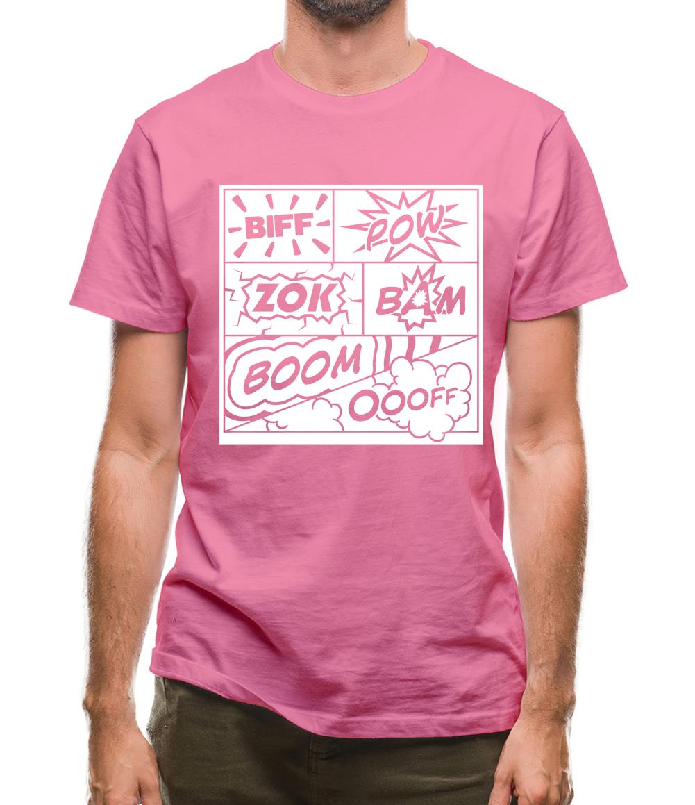 Biff Pow Bam Mens T-Shirt Biff Pow Bam Mens T-Shirt