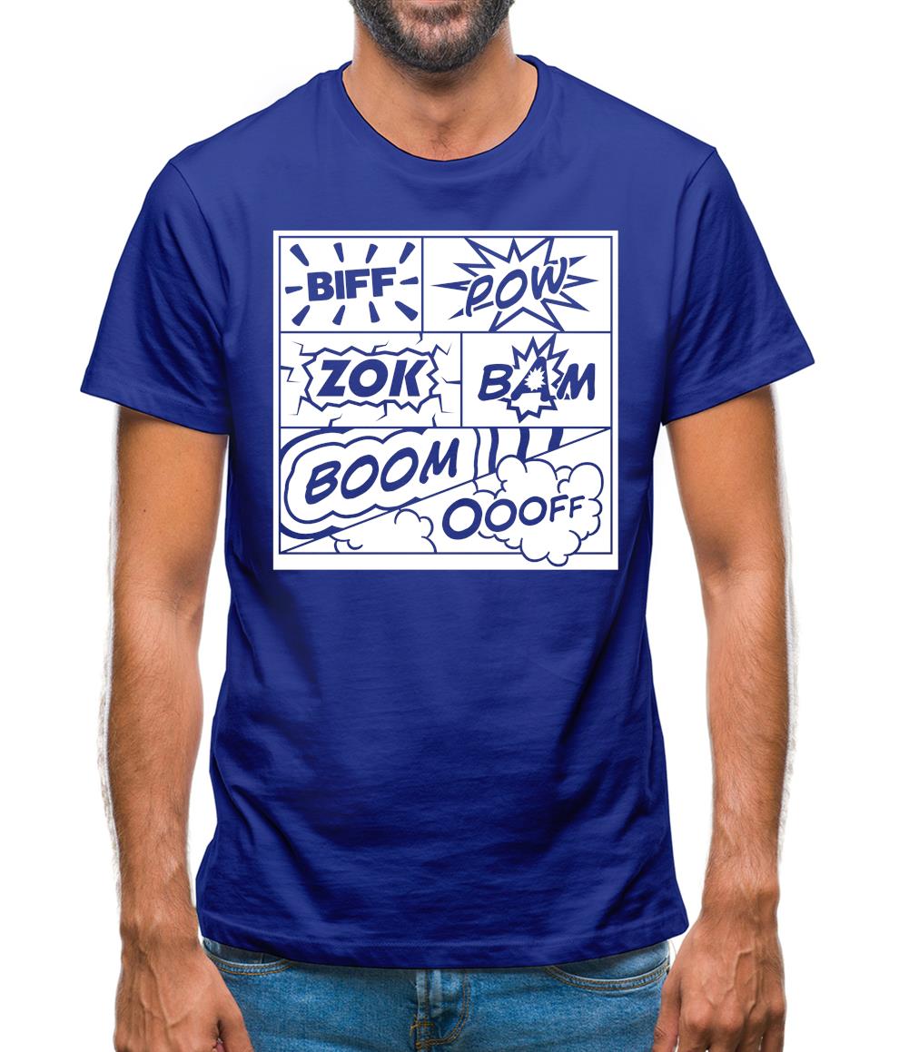 Biff Pow Bam Mens T-Shirt Biff Pow Bam Mens T-Shirt