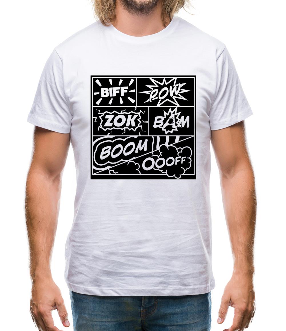 Biff Pow Bam Mens T-Shirt Biff Pow Bam Mens T-Shirt