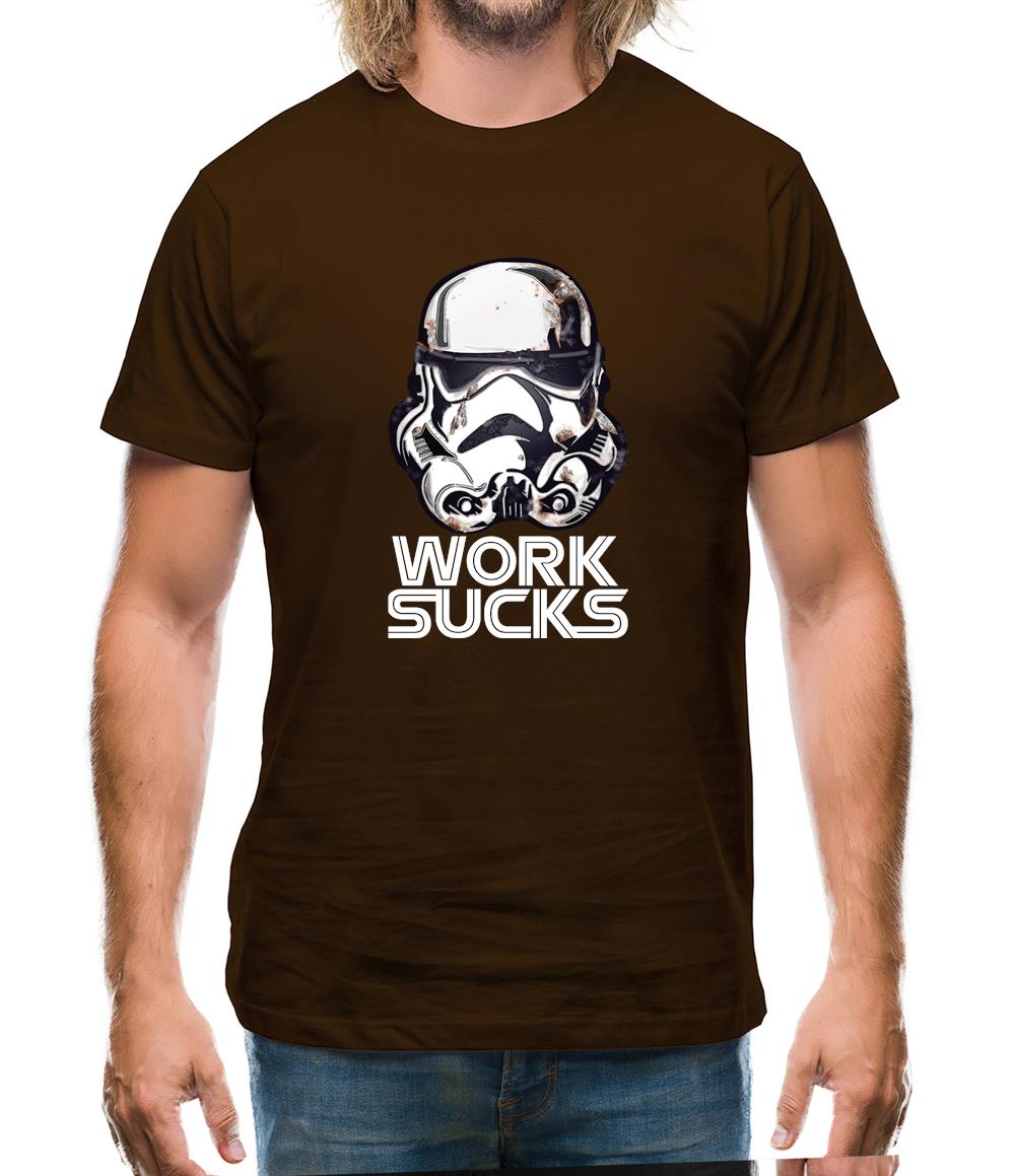 Work Sucks Helmet Mens T-Shirt Work Sucks Helmet Mens T-Shirt