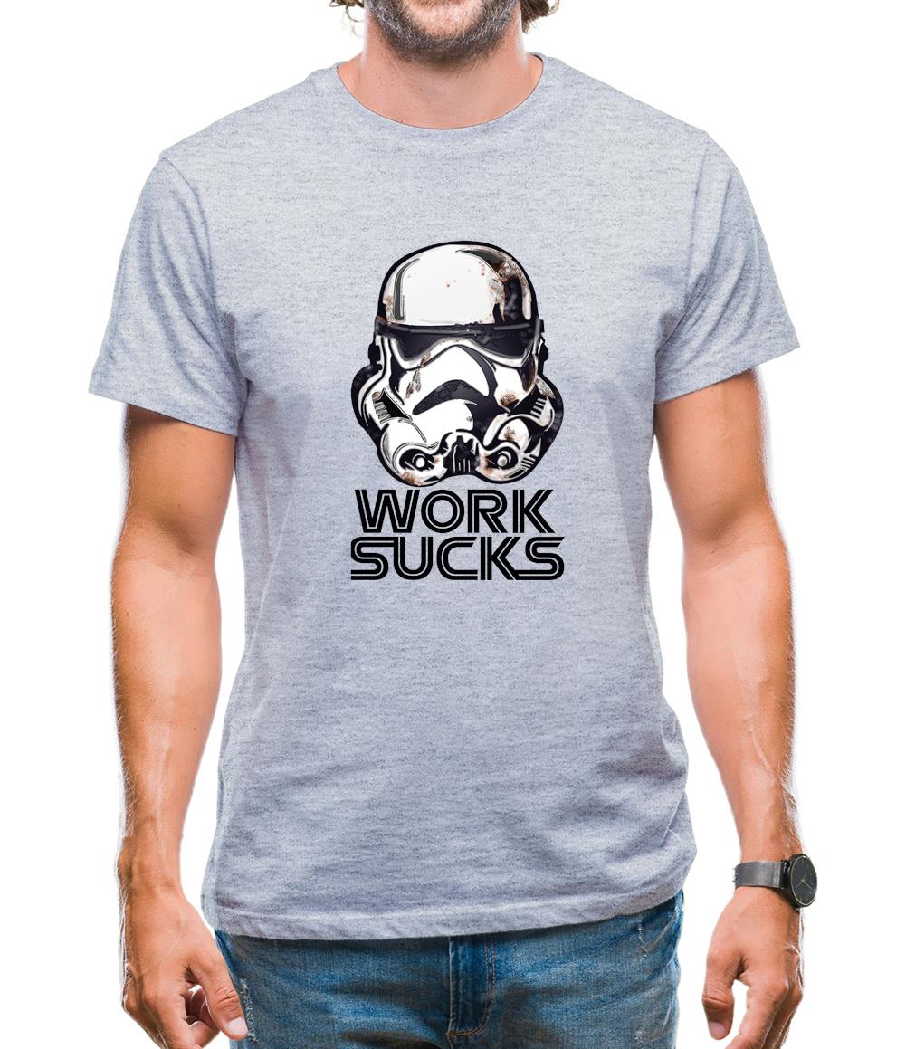 Work Sucks Helmet Mens T-Shirt Work Sucks Helmet Mens T-Shirt