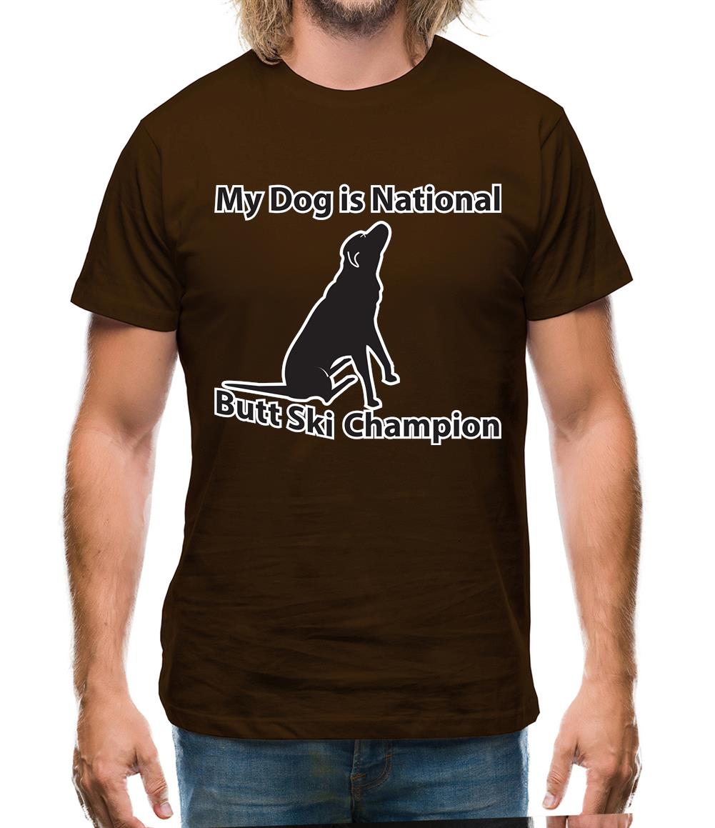 My Dog is Butt Ski Champ Mens T-Shirt My Dog is Butt Ski Champ Mens T-Shirt