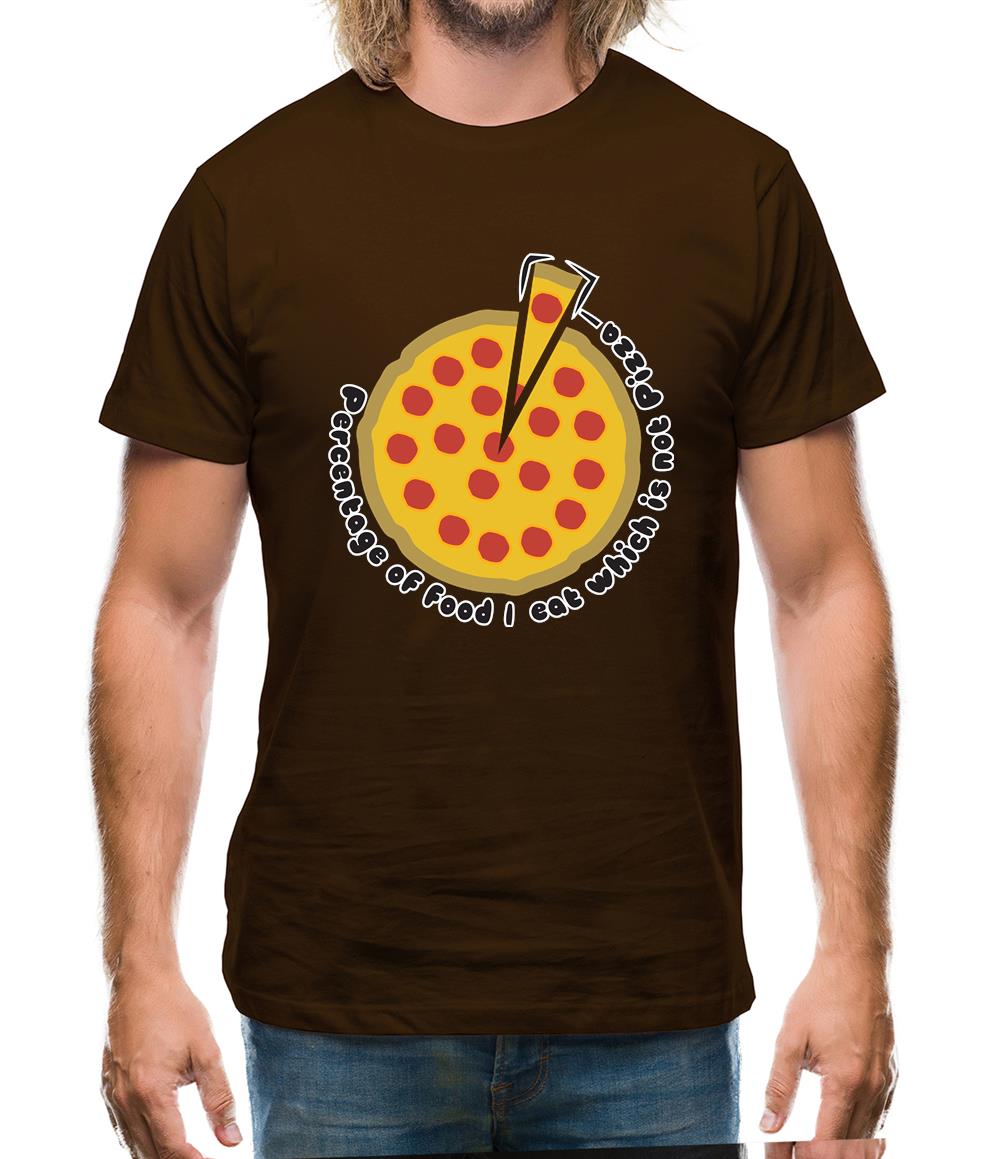 Pizza Percentage Mens T-Shirt Pizza Percentage Mens T-Shirt