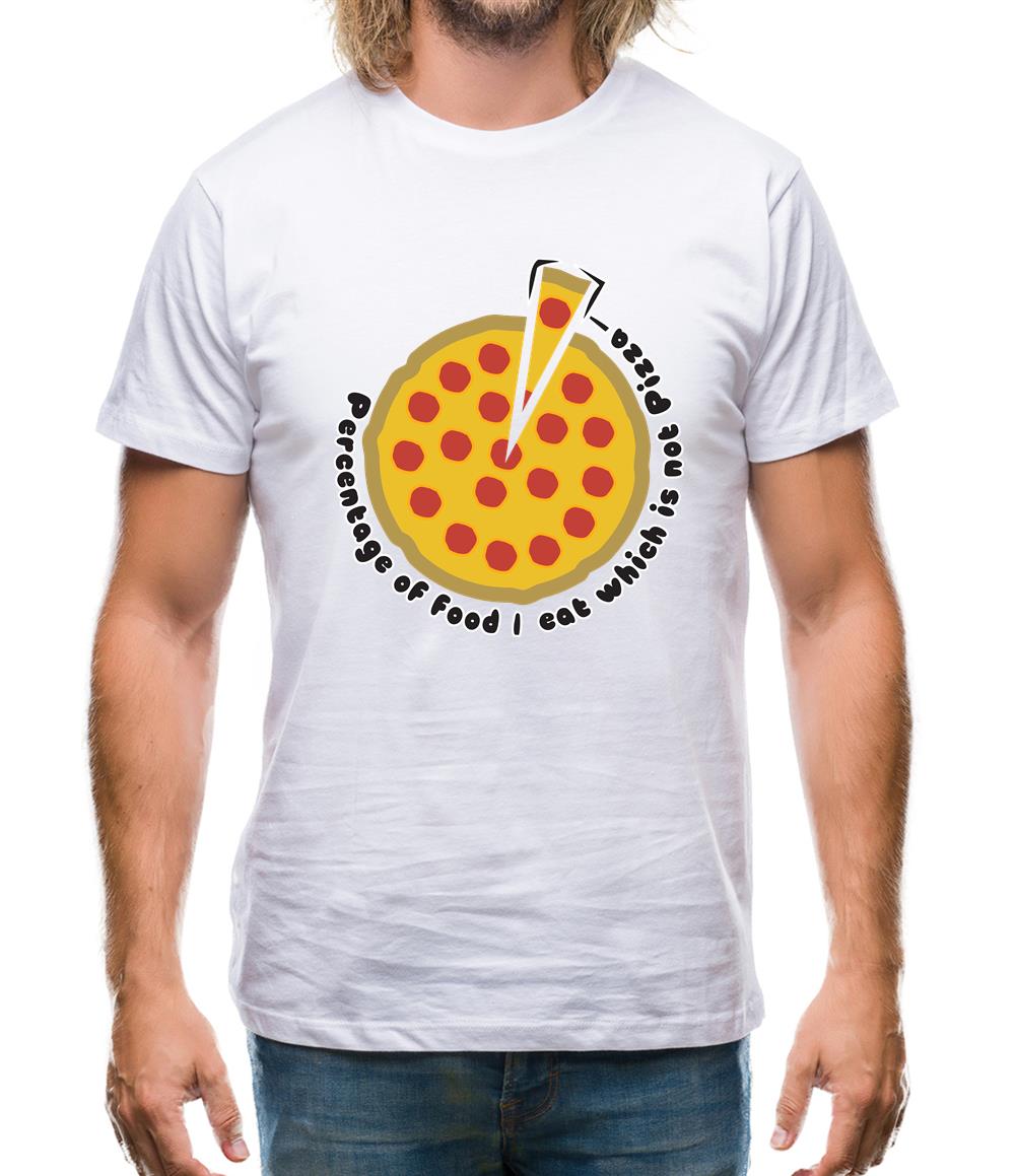 Pizza Percentage Mens T-Shirt Pizza Percentage Mens T-Shirt