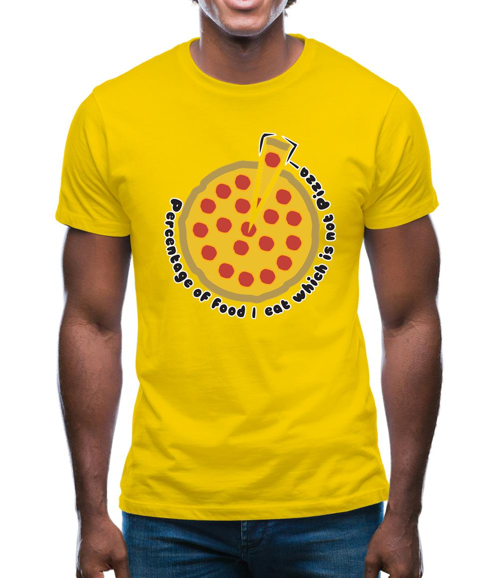 Pizza Percentage Mens T-Shirt Pizza Percentage Mens T-Shirt