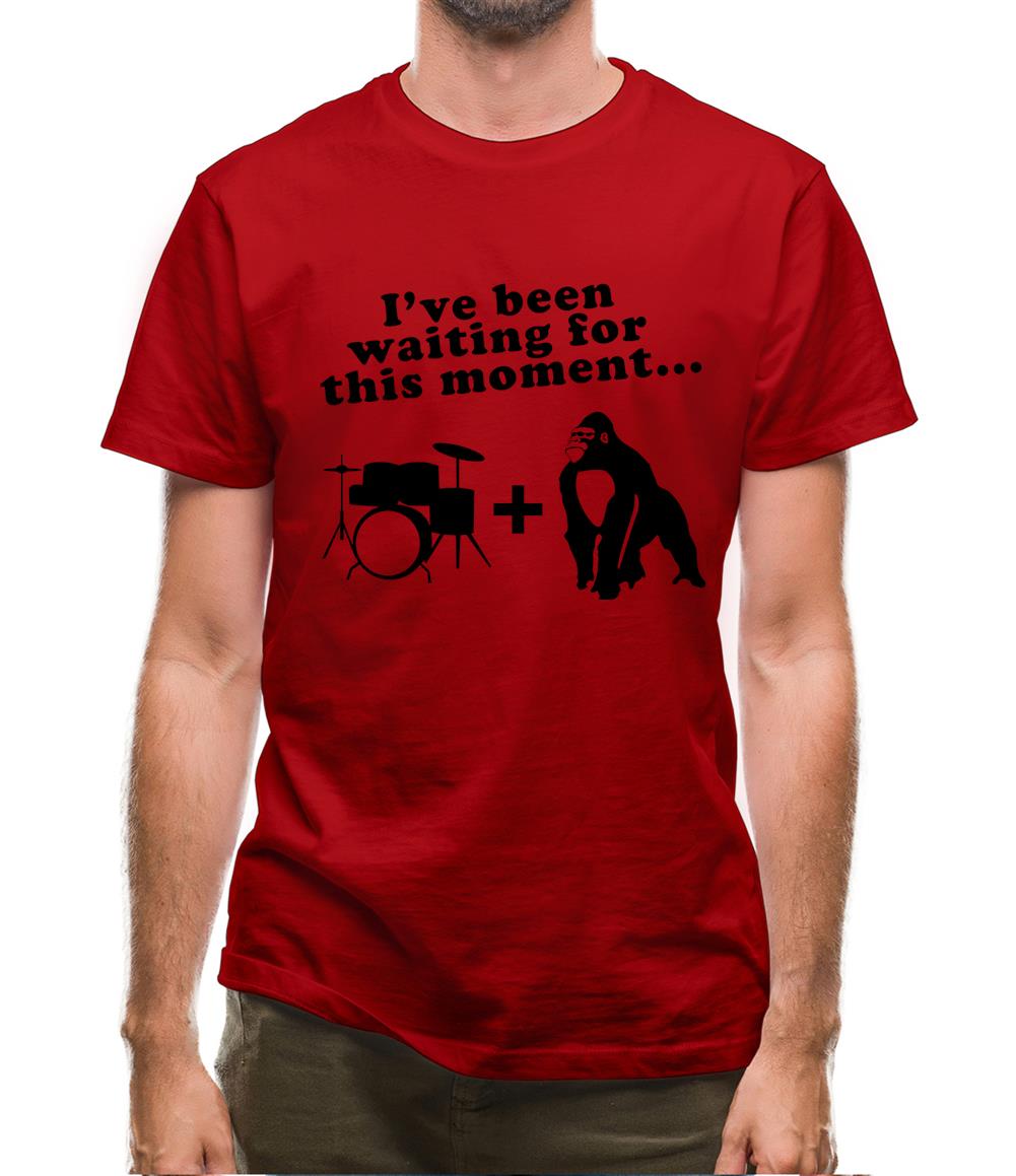 Gorilla + Drums Mens T-Shirt Gorilla + Drums Mens T-Shirt
