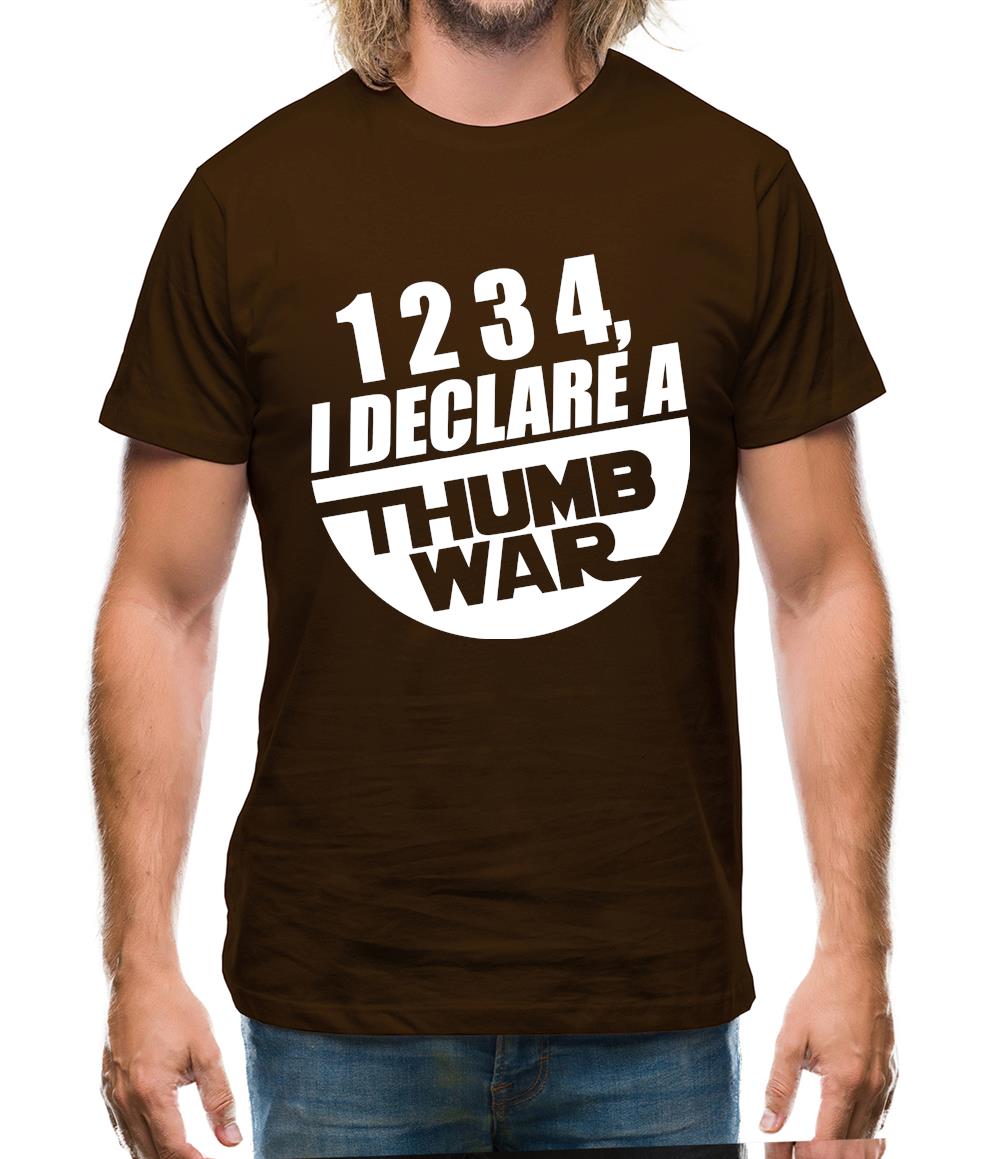 1234, I Declare A Thumb War Mens T-Shirt 1234, I Declare A Thumb War Mens T-Shirt
