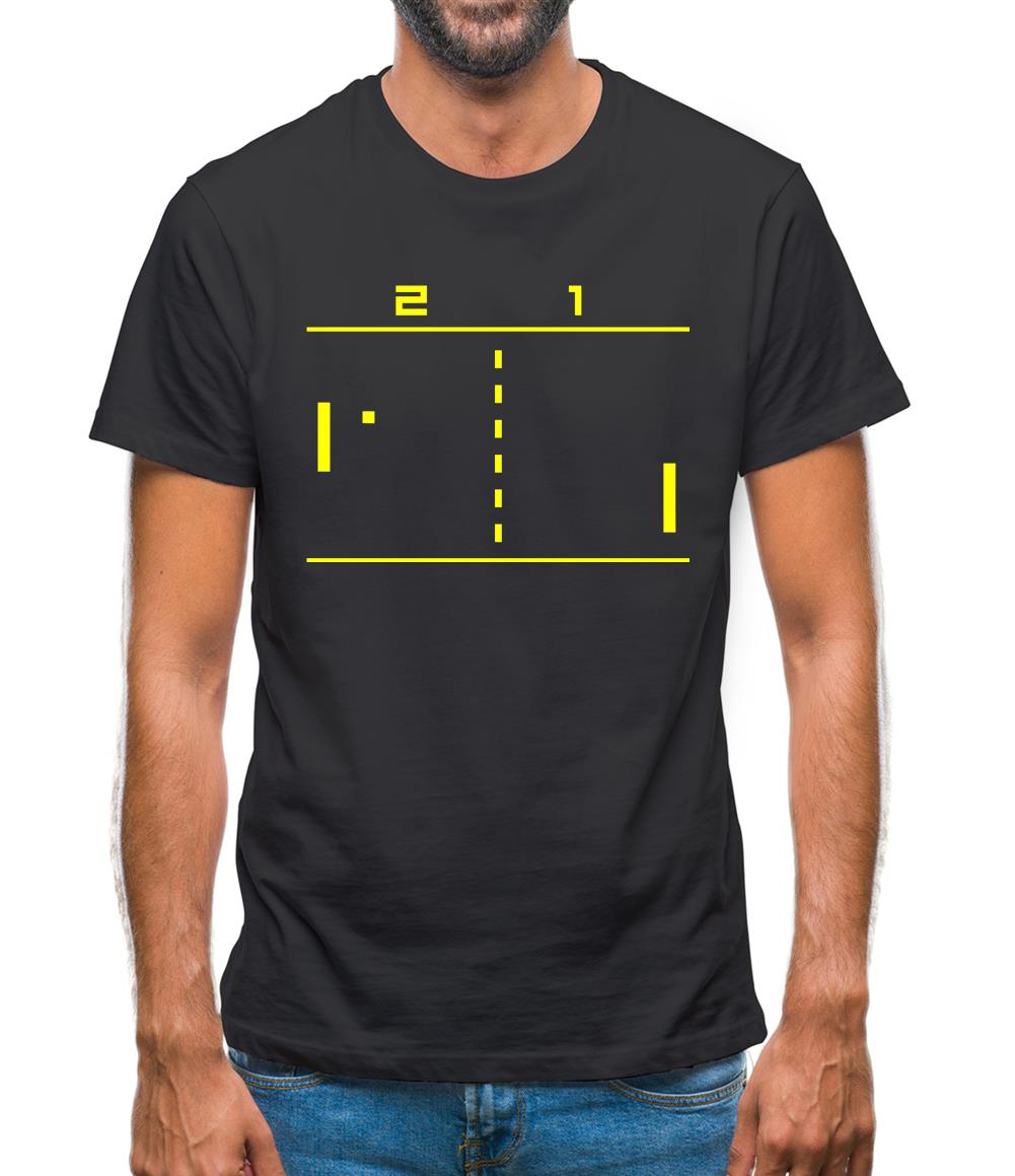 Pong Computer Game Mens T-Shirt Pong Computer Game Mens T-Shirt