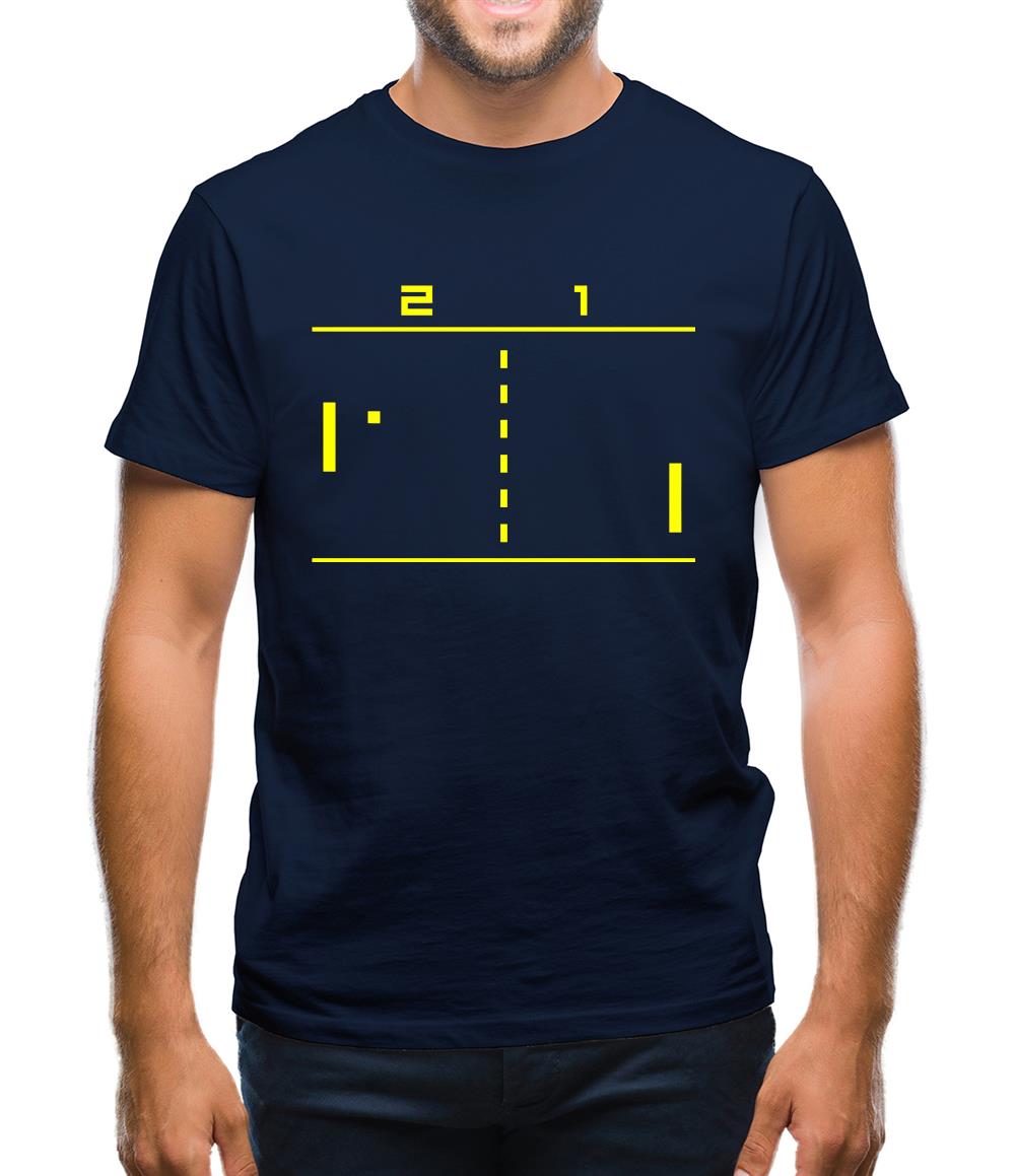 Pong Computer Game Mens T-Shirt Pong Computer Game Mens T-Shirt