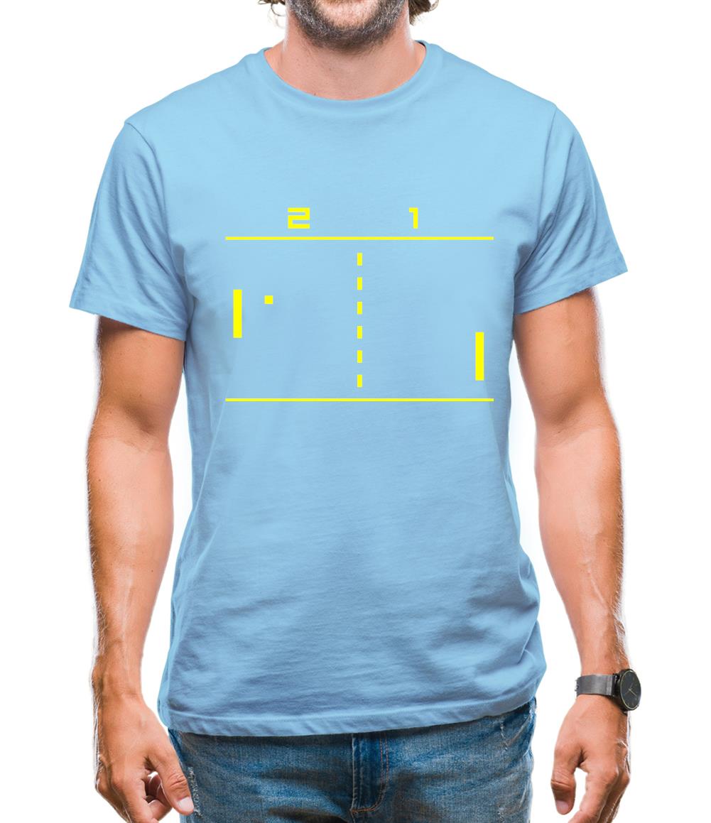 Pong Computer Game Mens T-Shirt Pong Computer Game Mens T-Shirt