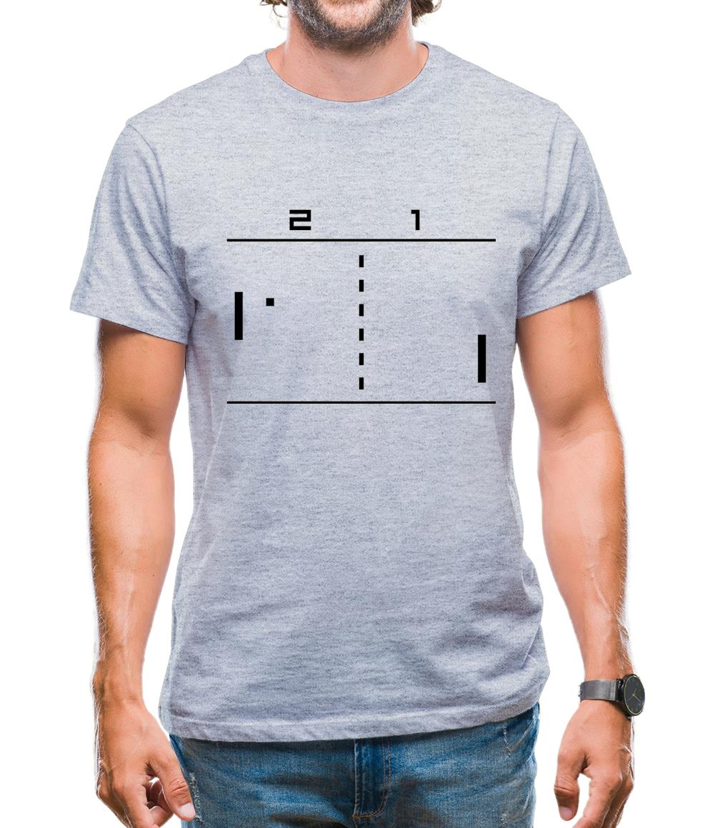 Pong Computer Game Mens T-Shirt Pong Computer Game Mens T-Shirt