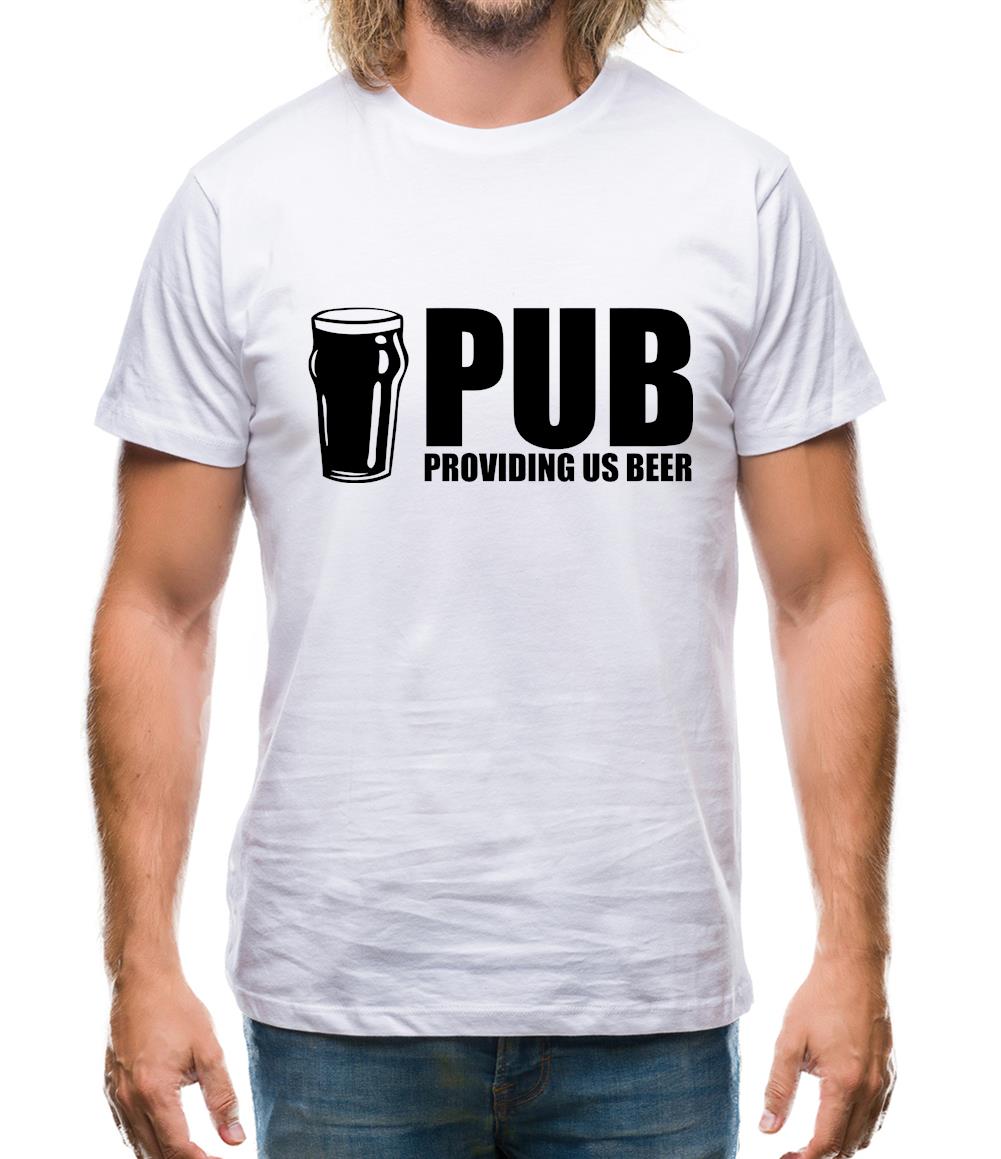 PUB : Providing Us Beer Mens T-Shirt PUB : Providing Us Beer Mens T-Shirt