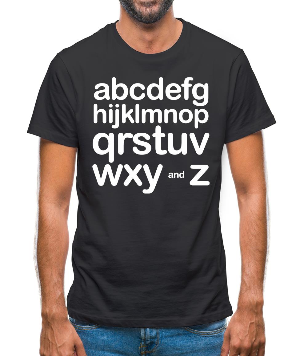 Alphabet Mens T-Shirt Alphabet Mens T-Shirt