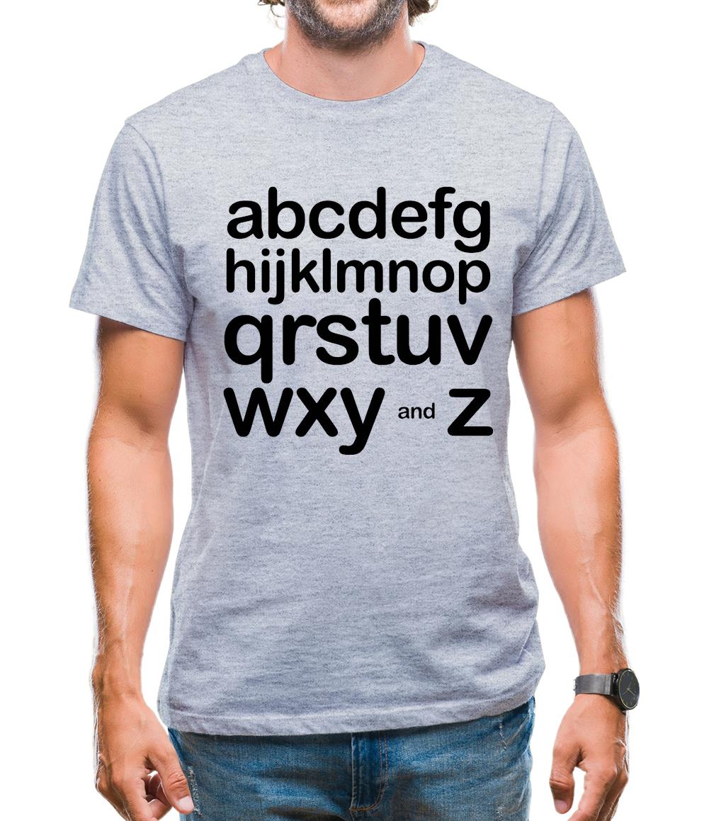 Alphabet Mens T-Shirt Alphabet Mens T-Shirt