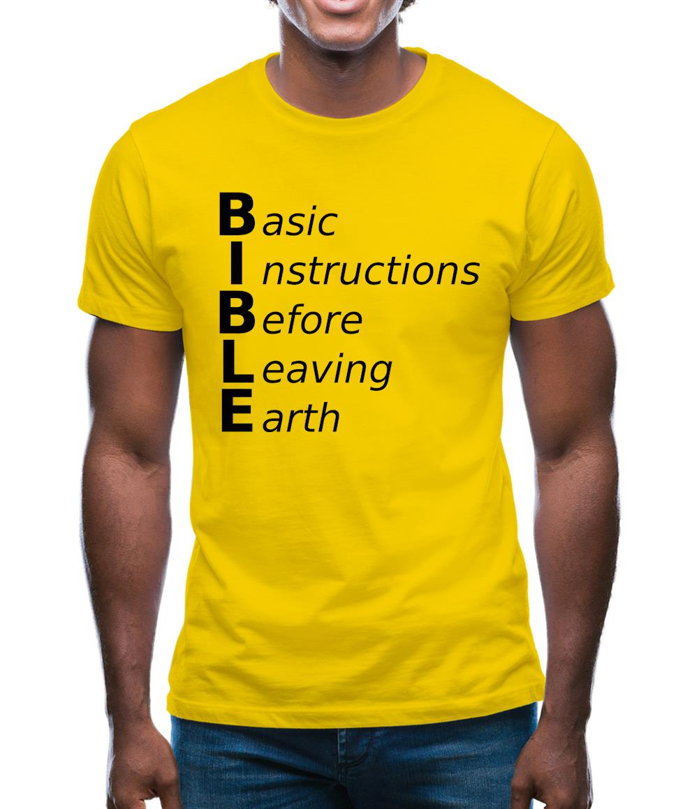Basic Instructions Before Leaving Earth Mens T-Shirt Basic Instructions Before Leaving Earth Mens T-Shirt