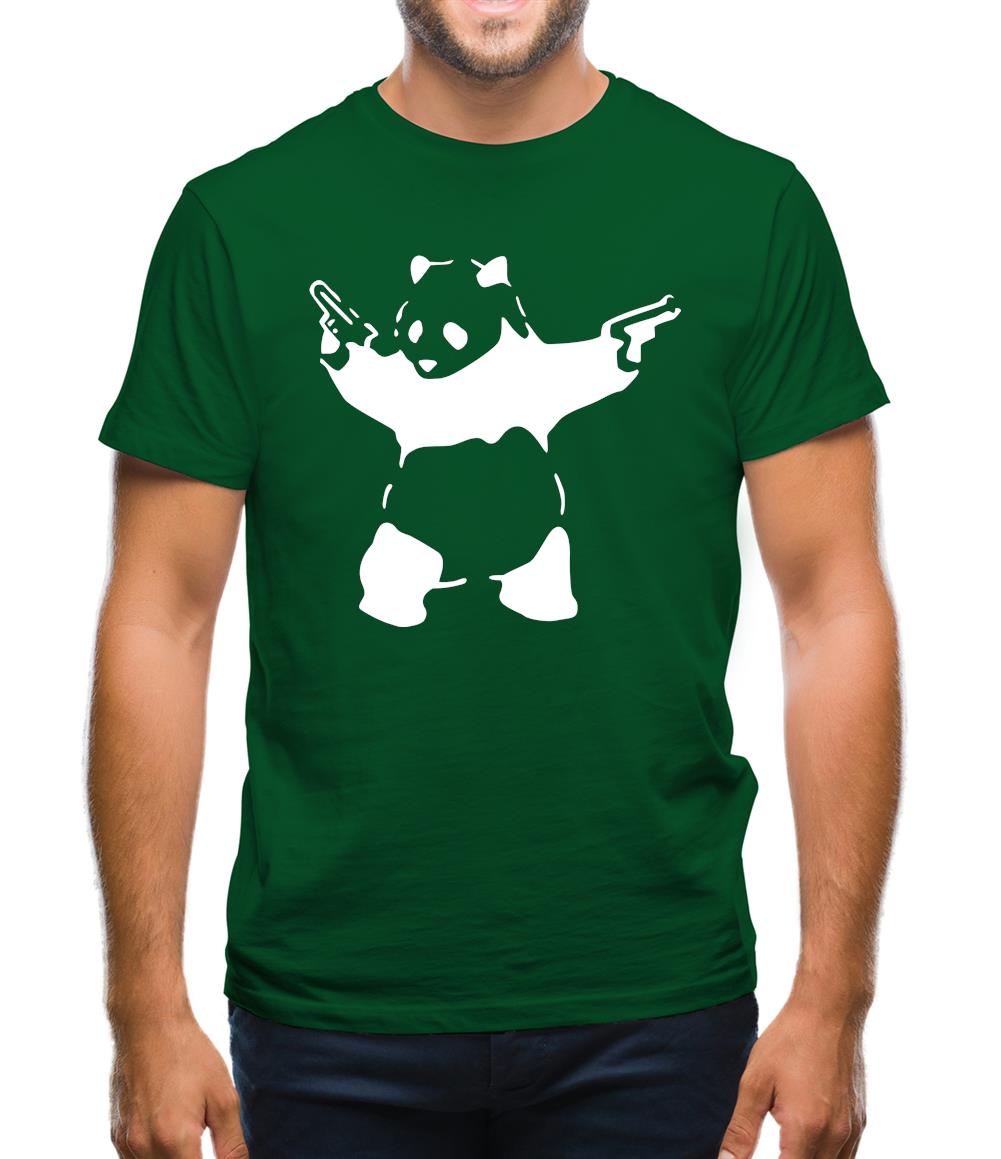 Banksy Panda Mens T-Shirt Banksy Panda Mens T-Shirt
