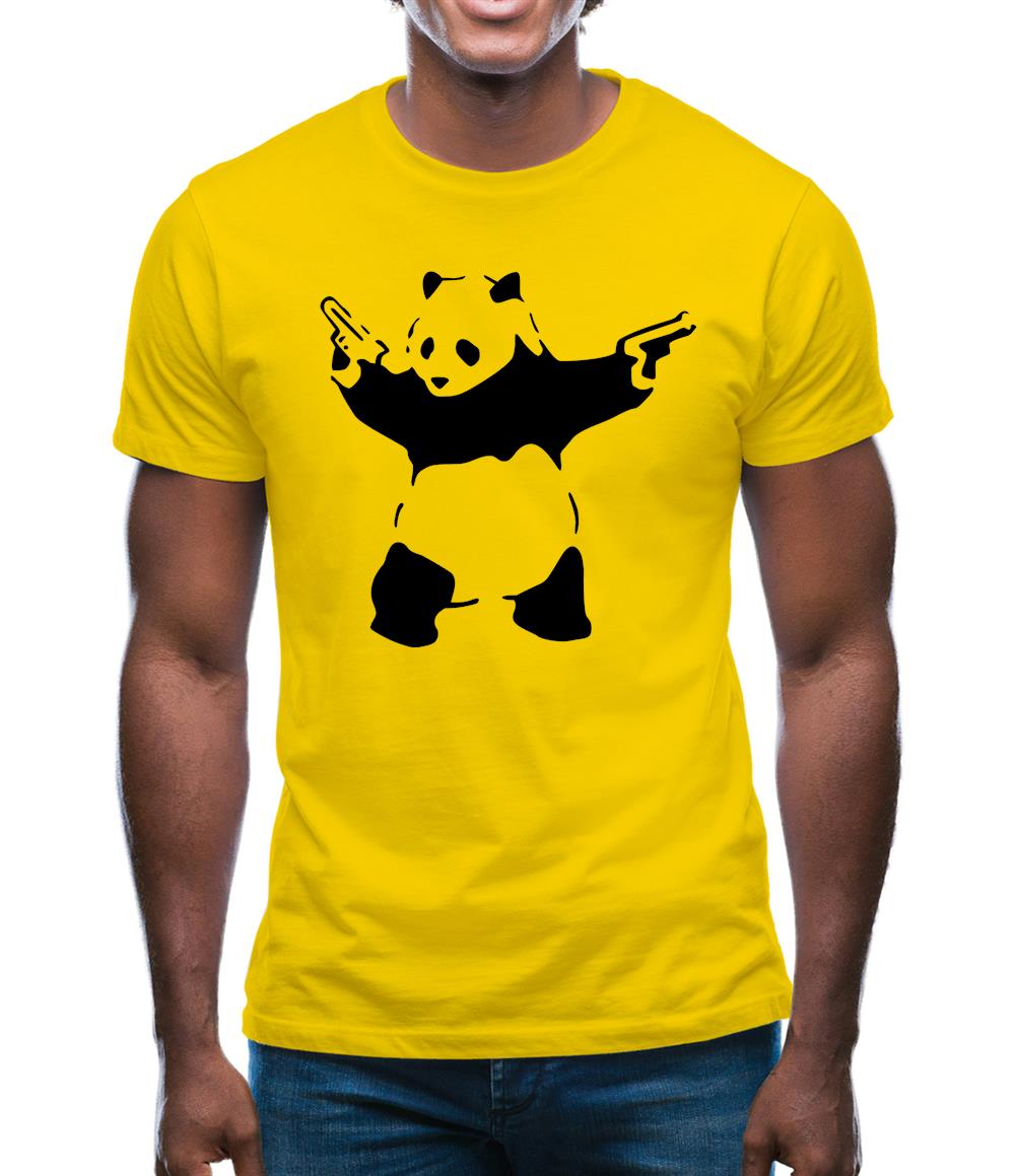 Banksy Panda Mens T-Shirt Banksy Panda Mens T-Shirt