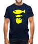 Big Fish Little Fish Cardboard Box Mens T-Shirt Big Fish Little Fish Cardboard Box Mens T-Shirt