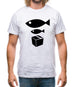 Big Fish Little Fish Cardboard Box Mens T-Shirt Big Fish Little Fish Cardboard Box Mens T-Shirt