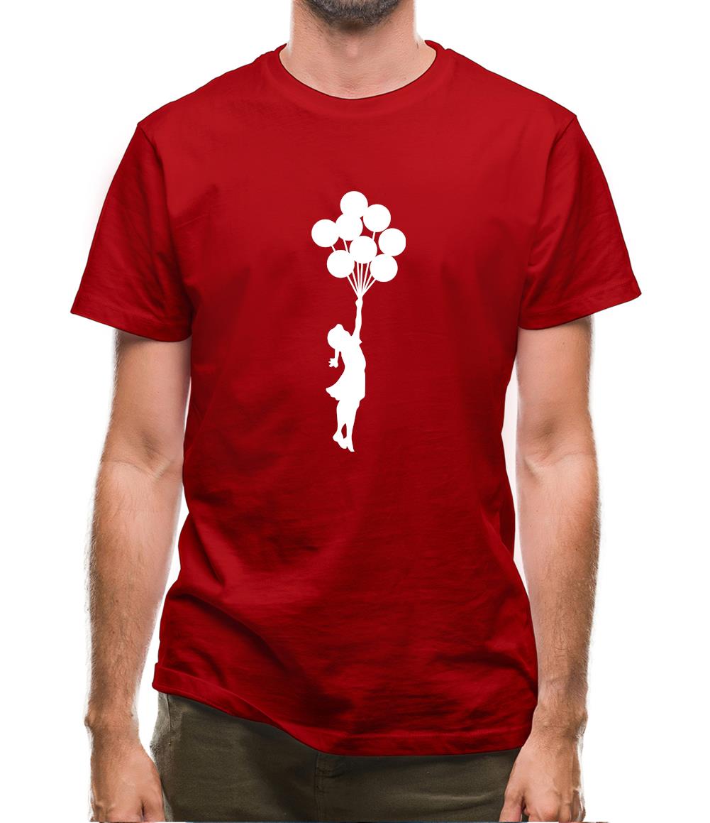 Banksy Girl Mens T-Shirt Banksy Girl Mens T-Shirt