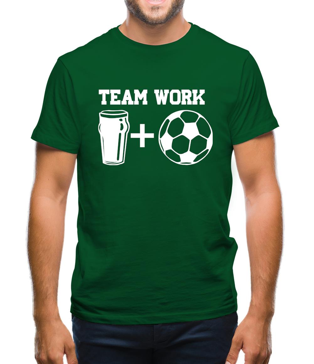 Teamwork, beer and football Mens T-Shirt Teamwork, beer and football Mens T-Shirt