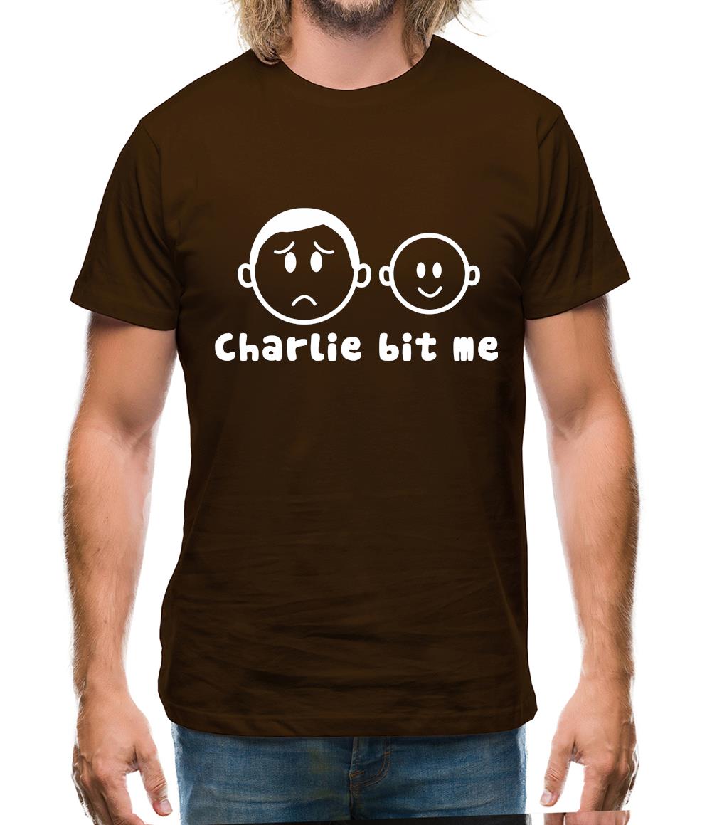 Charlie Bit Me Mens T-Shirt Charlie Bit Me Mens T-Shirt