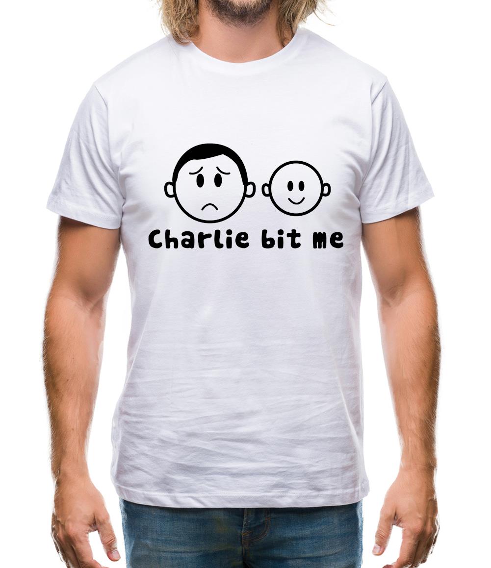 Charlie Bit Me Mens T-Shirt Charlie Bit Me Mens T-Shirt