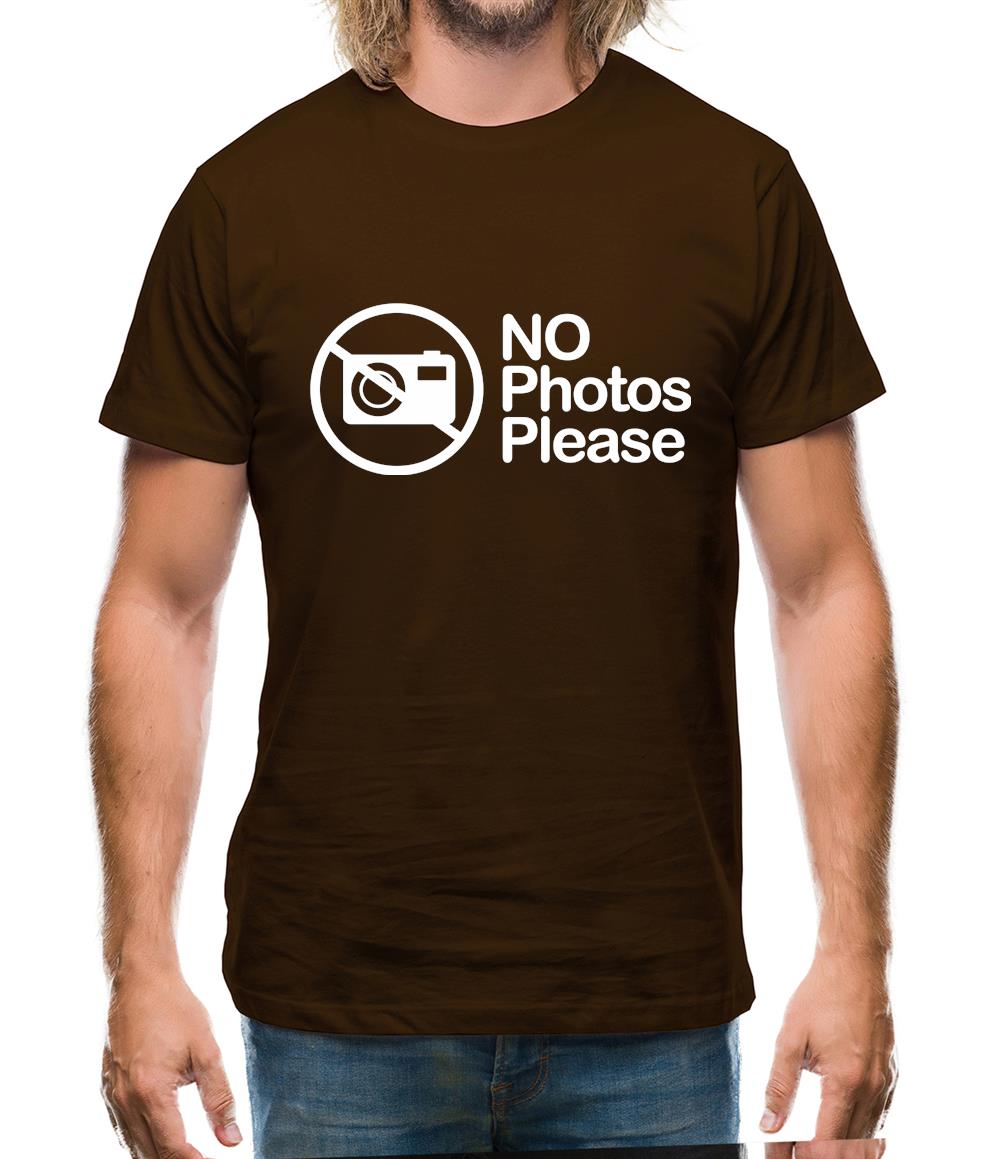 No Photos Please Mens T-Shirt No Photos Please Mens T-Shirt