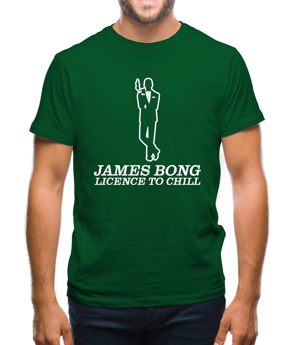 James Bong Licence To Chill Mens T-Shirt James Bong Licence To Chill Mens T-Shirt