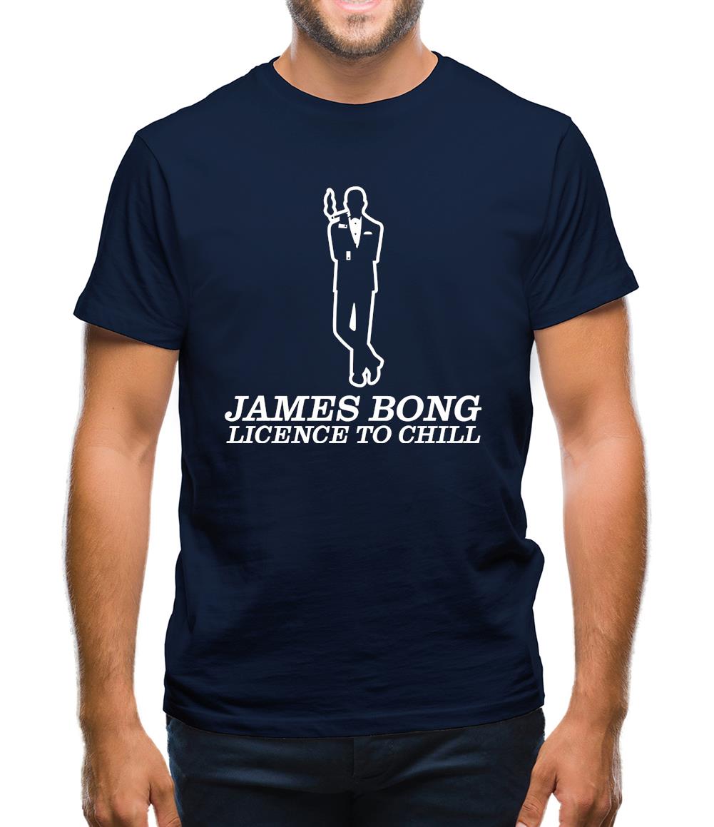 James Bong Licence To Chill Mens T-Shirt James Bong Licence To Chill Mens T-Shirt