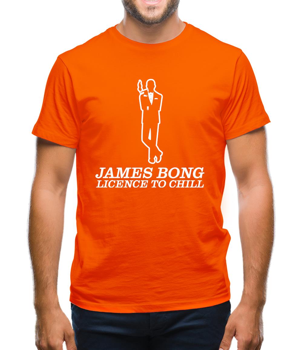James Bong Licence To Chill Mens T-Shirt James Bong Licence To Chill Mens T-Shirt