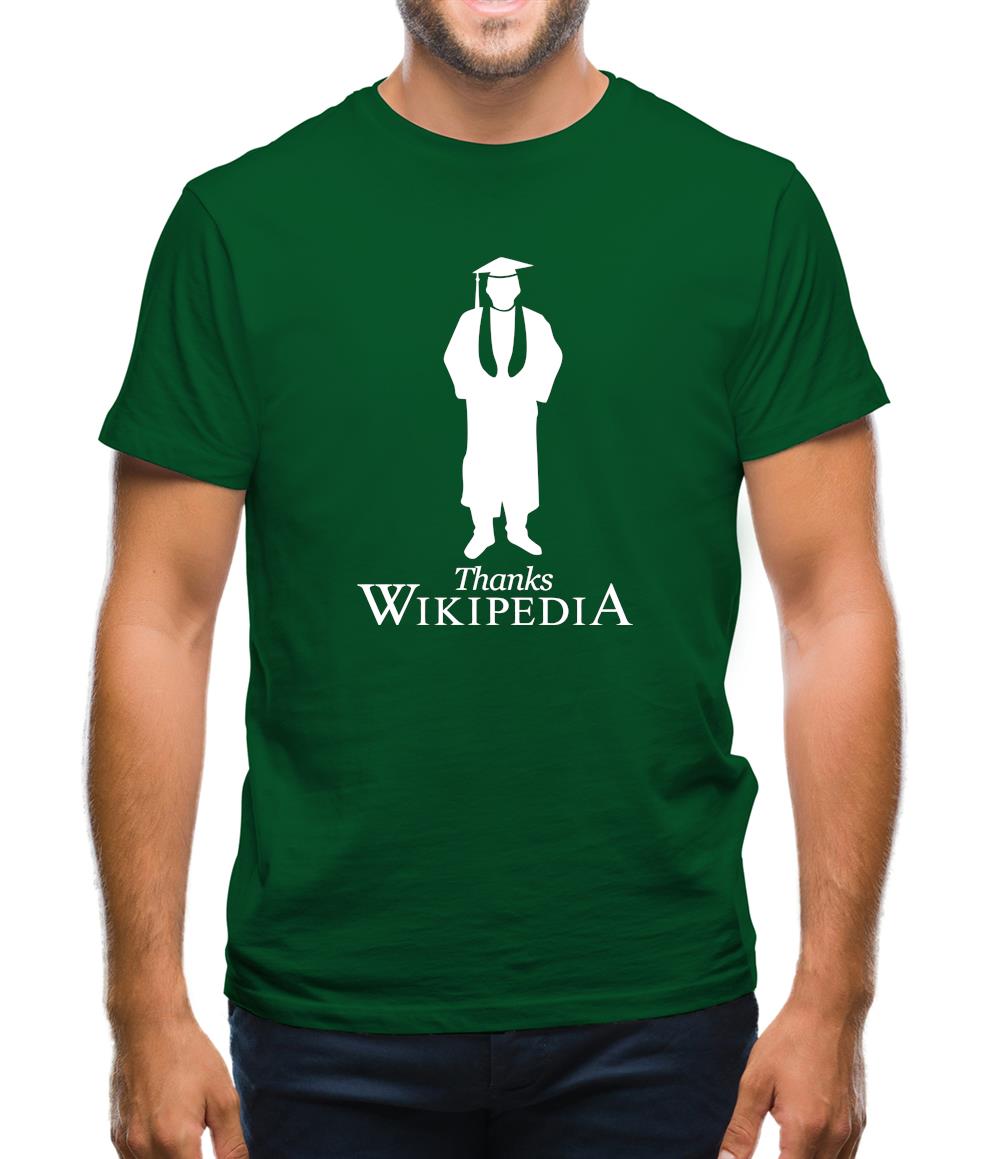 Thanks Wikipedia Mens T-Shirt Thanks Wikipedia Mens T-Shirt