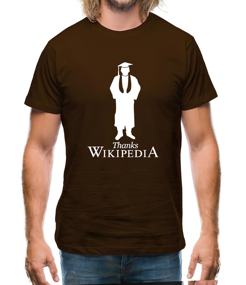 Thanks Wikipedia Mens T-Shirt Thanks Wikipedia Mens T-Shirt