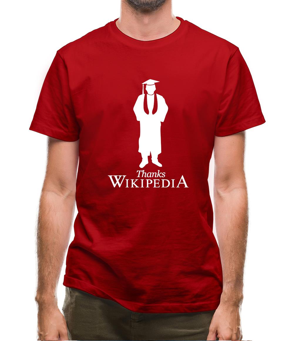 Thanks Wikipedia Mens T-Shirt Thanks Wikipedia Mens T-Shirt