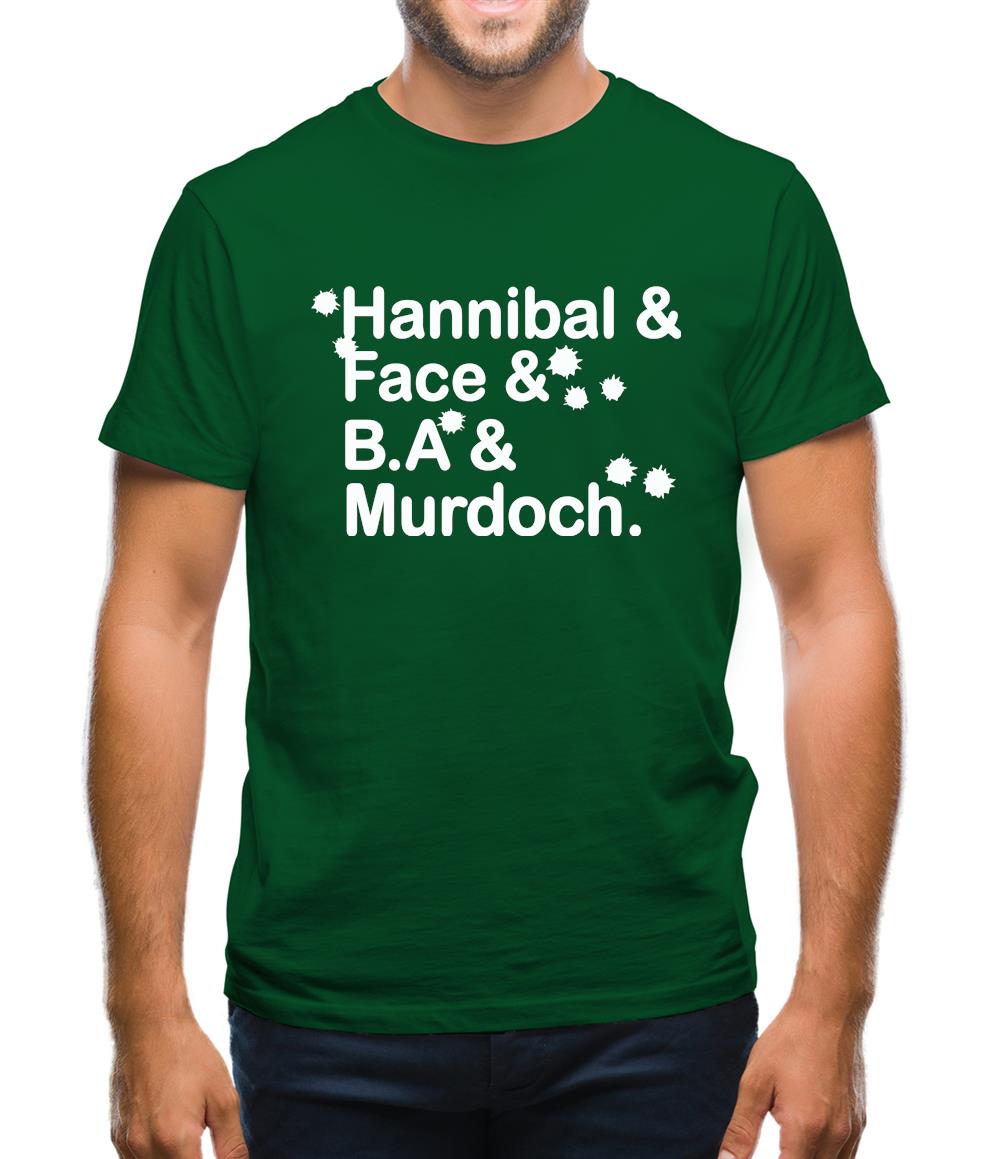 Hannibal & Face & B.A & Murdoch. Mens T-Shirt Hannibal & Face & B.A & Murdoch. Mens T-Shirt