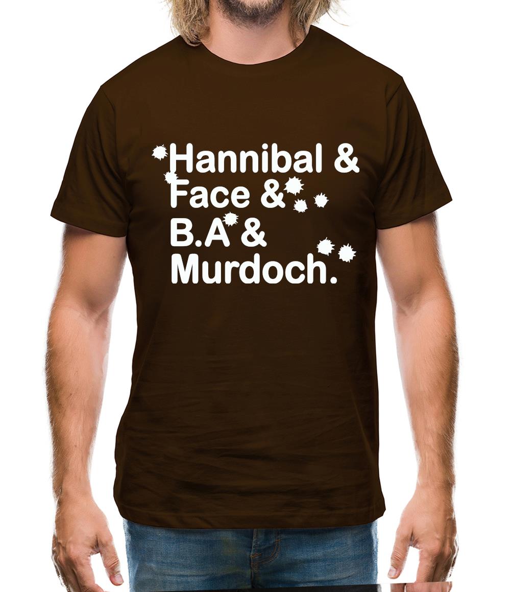 Hannibal & Face & B.A & Murdoch. Mens T-Shirt Hannibal & Face & B.A & Murdoch. Mens T-Shirt
