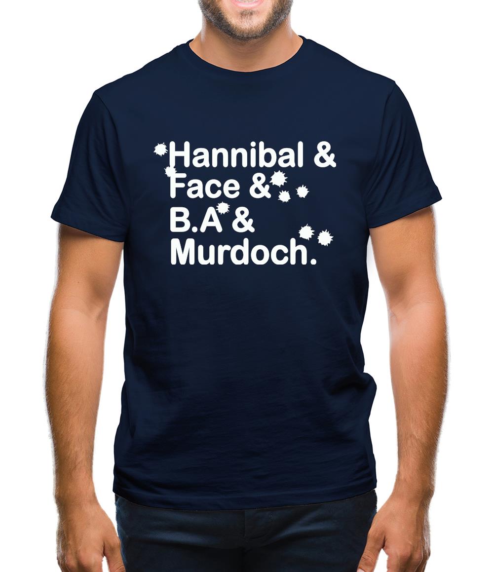 Hannibal & Face & B.A & Murdoch. Mens T-Shirt Hannibal & Face & B.A & Murdoch. Mens T-Shirt