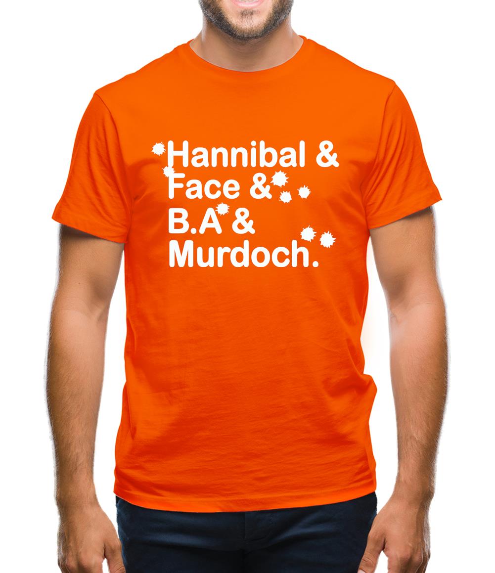 Hannibal & Face & B.A & Murdoch. Mens T-Shirt Hannibal & Face & B.A & Murdoch. Mens T-Shirt