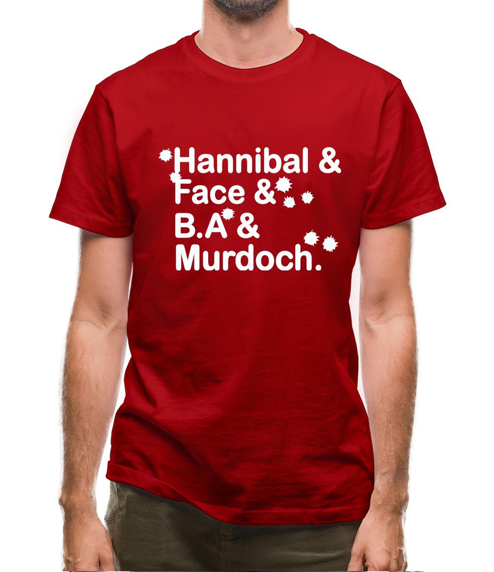 Hannibal & Face & B.A & Murdoch. Mens T-Shirt Hannibal & Face & B.A & Murdoch. Mens T-Shirt