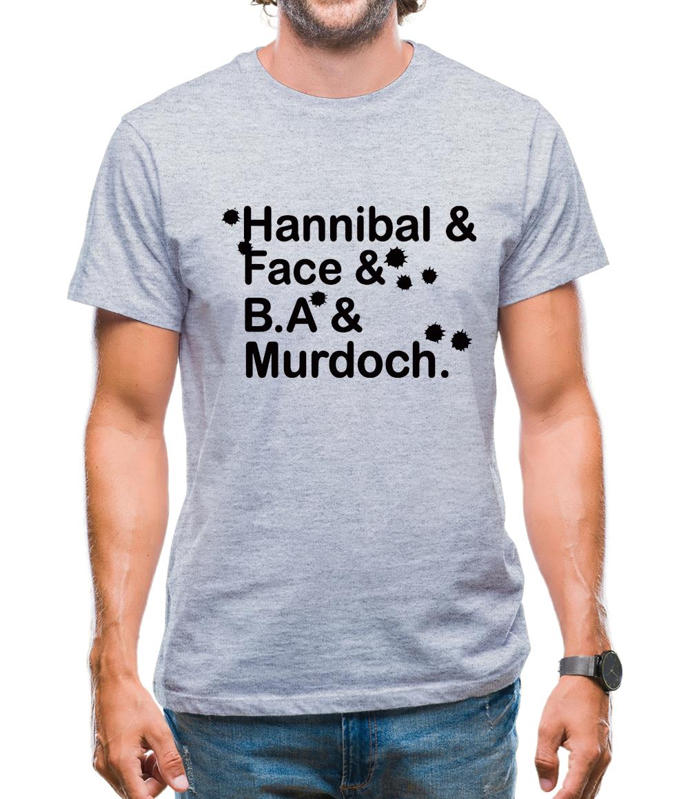 Hannibal & Face & B.A & Murdoch. Mens T-Shirt Hannibal & Face & B.A & Murdoch. Mens T-Shirt