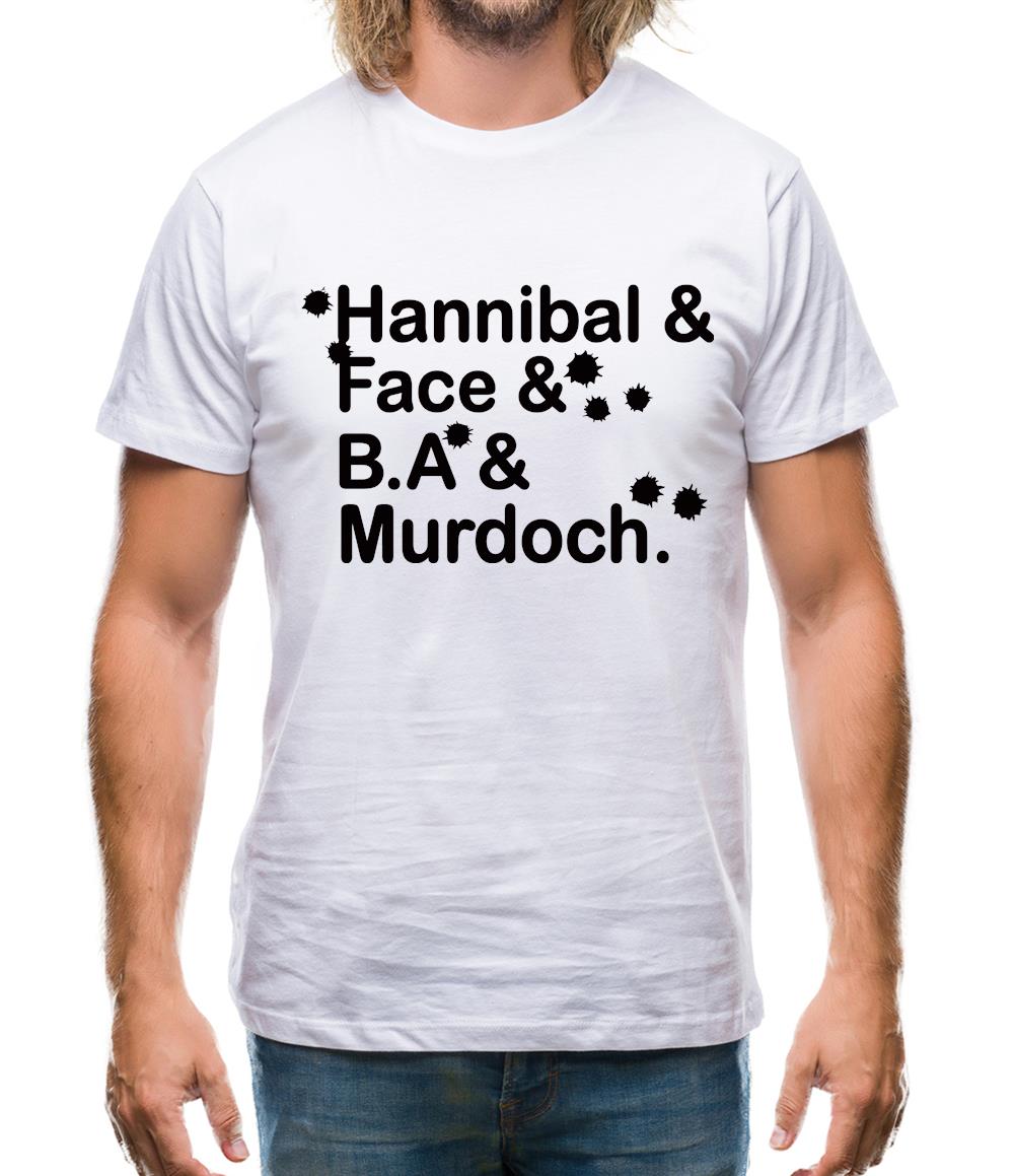 Hannibal & Face & B.A & Murdoch. Mens T-Shirt Hannibal & Face & B.A & Murdoch. Mens T-Shirt