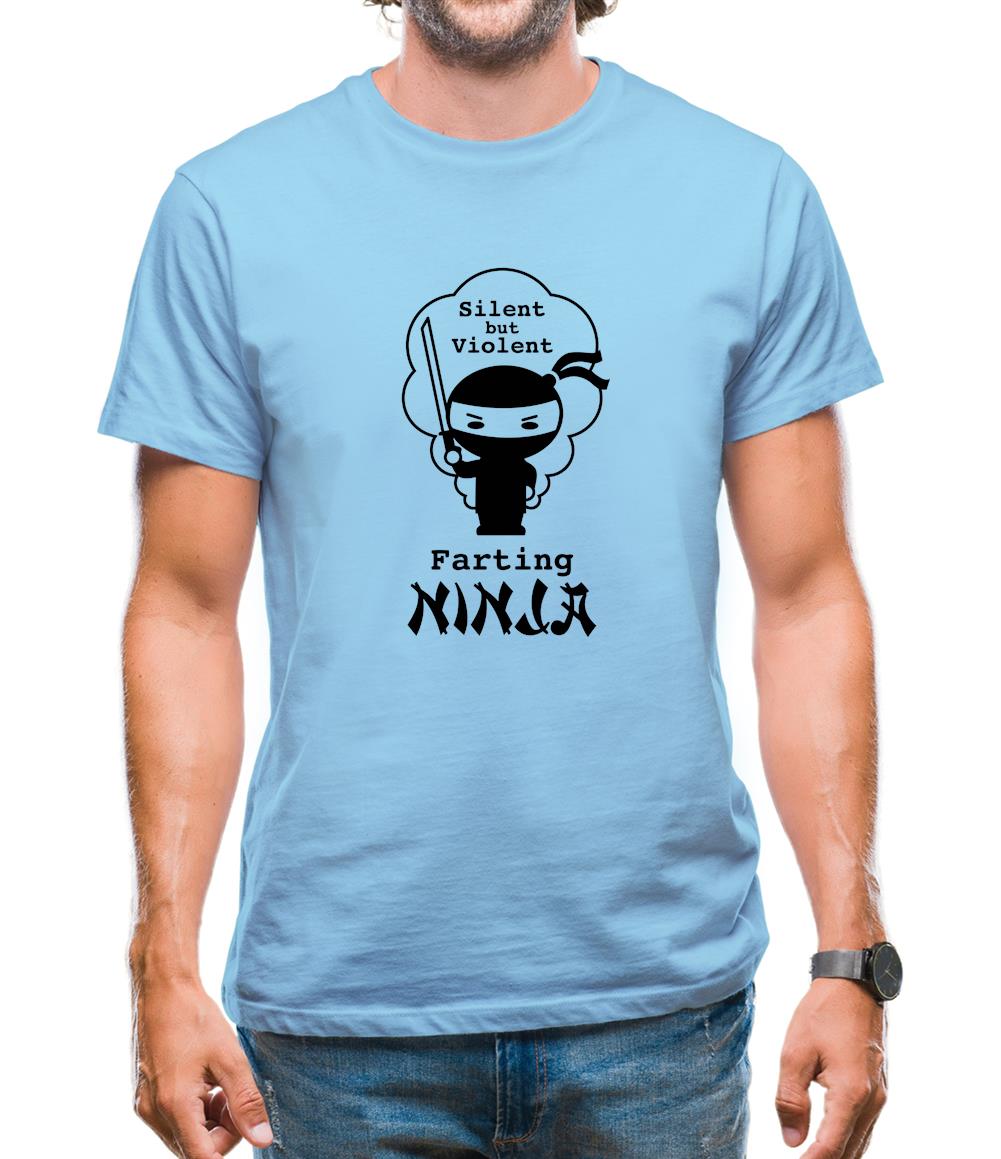 Farting Ninja Mens T-Shirt Farting Ninja Mens T-Shirt