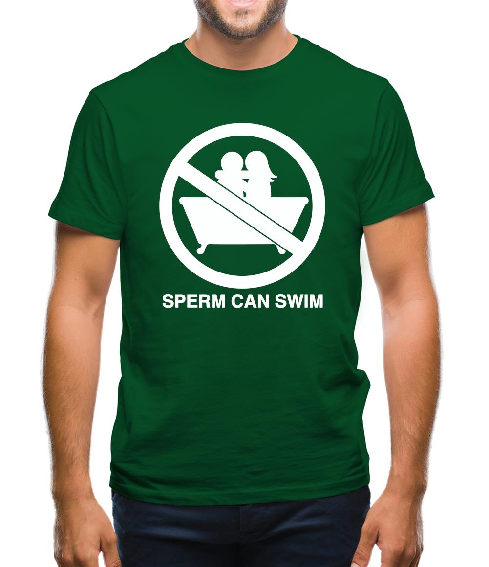 Sperm Can Swim Mens T-Shirt Sperm Can Swim Mens T-Shirt